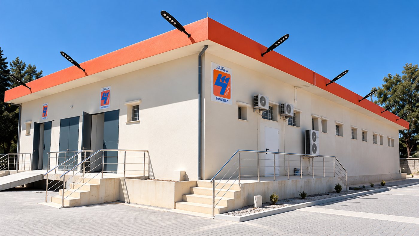 Bâtiment d'un poste primaire Sonelgaz à double étage